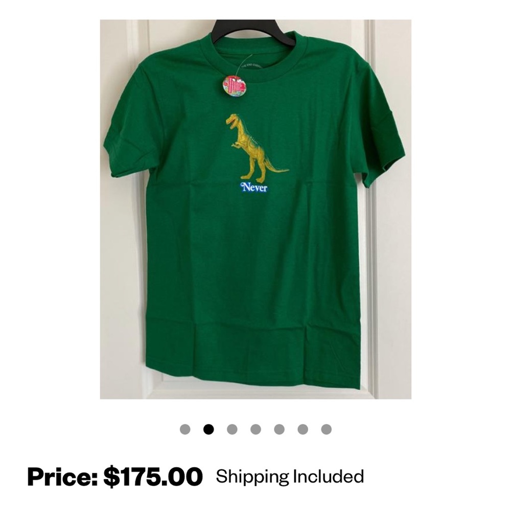 Anti social social club mens tee size small green
